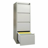 HD four-drawer filing cabinet for A4 format gray