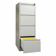 HD four-drawer filing cabinet for A4 format gray