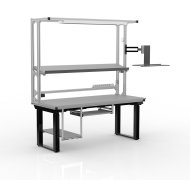 Electric height-adjustable workstation with an extension 24100902