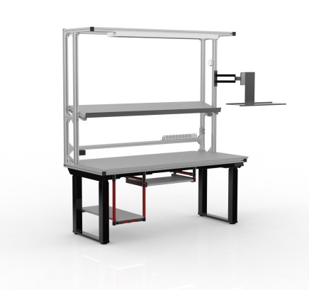 Electric height-adjustable workstation with an extension 24100902 - 2