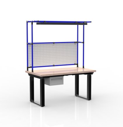 Electric height-adjustable desk with a container and one drawer 24111937 - 3