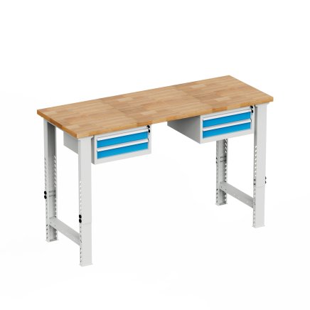 Workshop height-adjustable workbench EN_02_1522