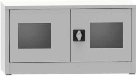 Metal filing cabinet with Plexiglas glass door C29710 - 2