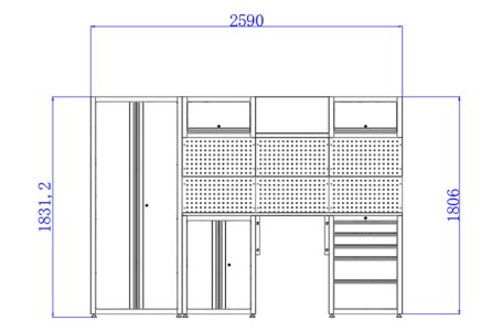 Workshop furniture set XWT - 4