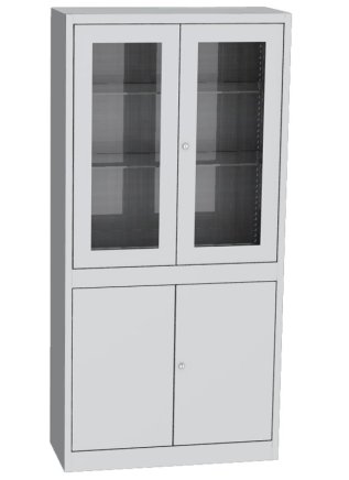 Cabinet with glass and solid doors Kovos SPS K1A - 2