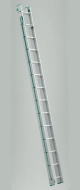 Two-part extendable Eurostyle ladder with rope 7316
