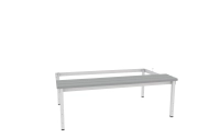 Bench economy with legs and rectification P433 W grey plastic