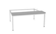 Bench economy with legs and rectification P333 W grey plastic