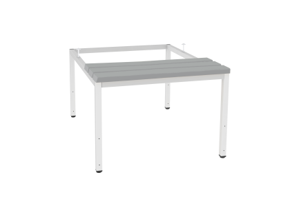 Bench economy with legs and rectification P323 W grey plastic
