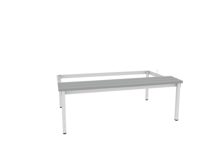 Bench economy with legs and rectification P433 W grey plastic