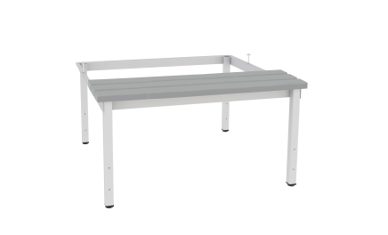Bench economy with legs and rectification P423 W grey plastic