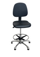 Workshop chair with circle and glides E04H