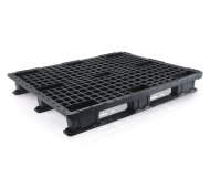 Light plastic pallet with runners H. 145 x W. 1000 x D. 1200 mm