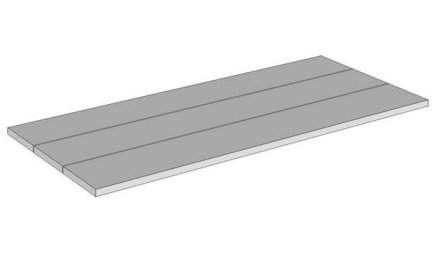 Shelf of the rack CLIP/3M galvanized type 1628