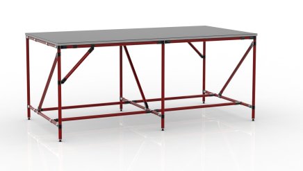 Workshop table from tube system 22042004