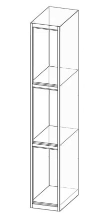 Box case with three doors XS33-18 - 4