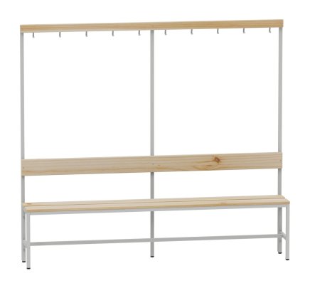 Changing room bench A6810 - width 2000 mm