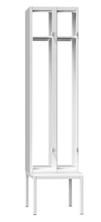 Two-door wardrobe with bench XS62B-17 - 2