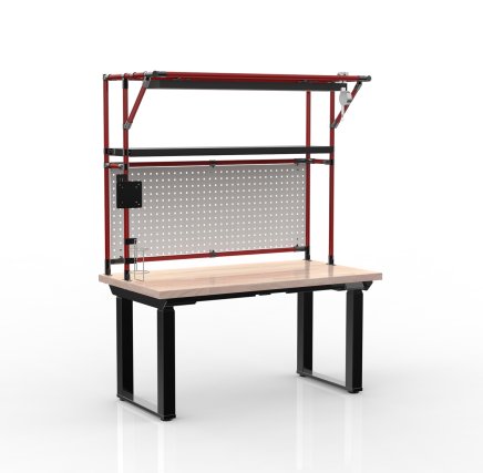 Electric height-adjustable workstation with an extension 24111933