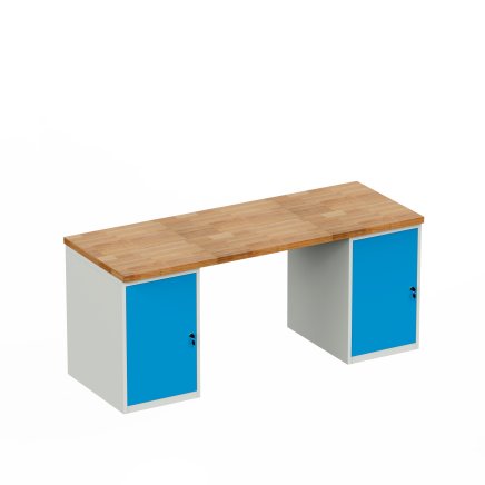 Workshop table with base container HD_15DD