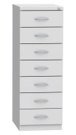 Seven-drawer filing cabinet for A6 format KAR 62D7