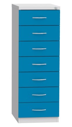 Seven-drawer filing cabinet for A6 format KAR 62D7 - 4