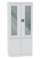 Cabinet with glass and solid doors Malow NSML 114