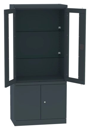 Cabinet with glass and solid doors Malow NSML 114 - 4