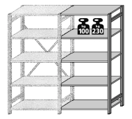 Extension rack CLIP galvanized (9 models)