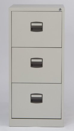 Bisley three drawer filing cabinet A4CC3H1A - 5