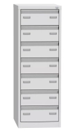 Seven-drawer filing cabinet for A6 format KAR 62C7