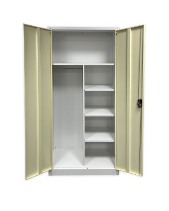 Large-volume cabinet JF-C34 white/light wood imitation - 2