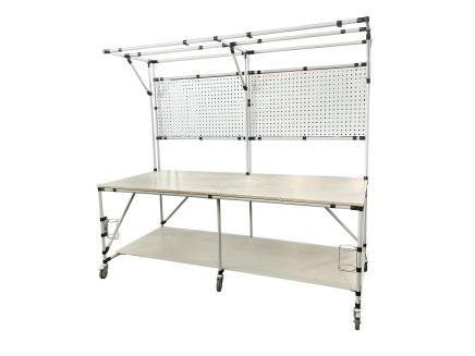 Work table on wheels with laminate top 23080393