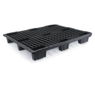 Light stackable plastic pallet H. 135 x W. 1000 x D. 1200 mm