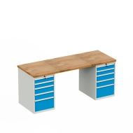 Workshop table with base container HD_2044