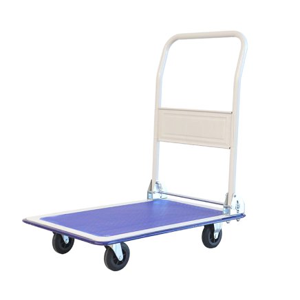 Platform trolleys with handle