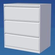 Metal filing cabinet with two rows and three drawers G2323
