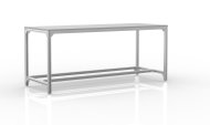 Workshop table made of aluminum profiles (various versions)