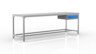 Workshop table made of aluminum profiles  (different variants)