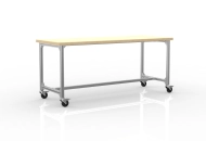 Mobile work table made of aluminum profiles, width 2000 mm