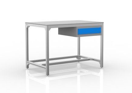 Workshop table made of aluminum profiles  (different variants)