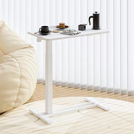 Height-adjustable office and work desk H3 White