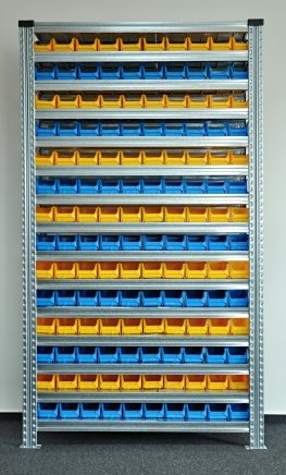 Rack with plastic boxes 877851019_VAR_4