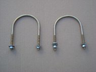 Bracket for attaching the trash can to the post