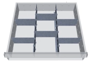 Metal division of drawers 146-139B