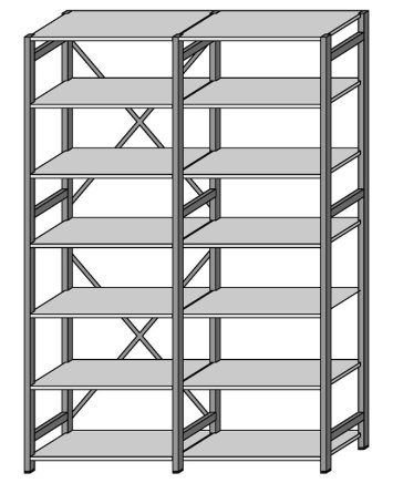 Extension rack CLIP galvanized type 1551 - 4