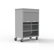 Shelf trolley with roller blind 24110410