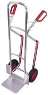 Aluminum handcart with plastic runners ap-710.214